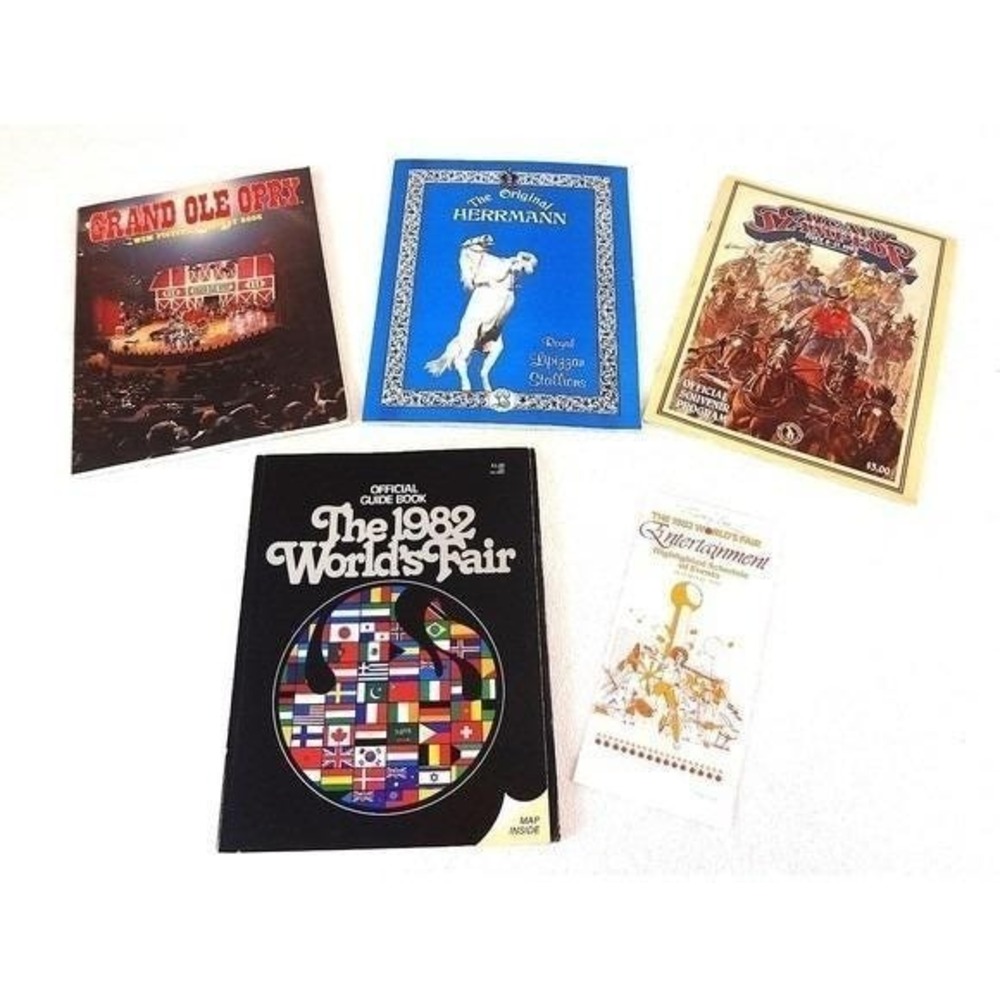 1982 World's Fair Official Guide Book, Program Map, Activity Booklets